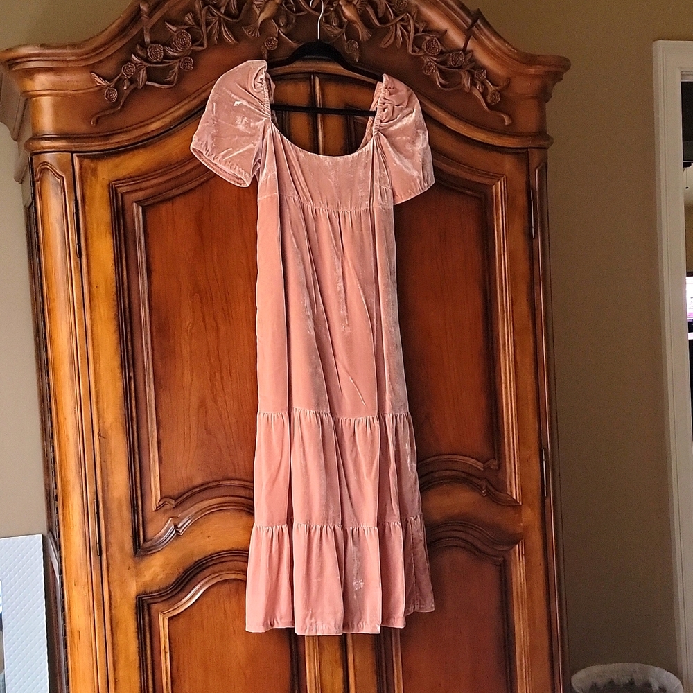 Anthropologie Pink Maxi Dress